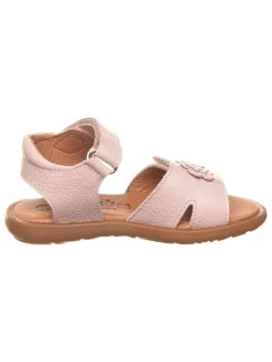Leder-Sandalen in Rosa