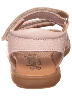 Leder-Sandalen in Rosa