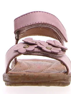 Leder-Sandalen in Rosa
