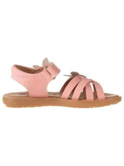 Leder-Sandalen in Rosa