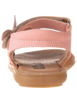 Leder-Sandalen in Rosa