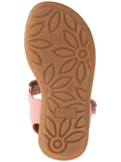 Leder-Sandalen in Rosa