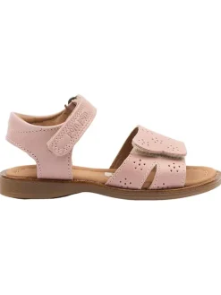 Leder-Sandalen in Rosa