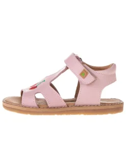 Leder-Sandalen in Rosa