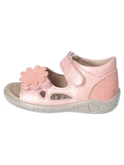Leder-Sandalen in Rosa