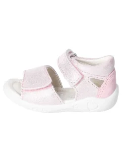 Leder-Sandalen in Rosa