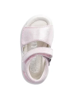 Leder-Sandalen in Rosa