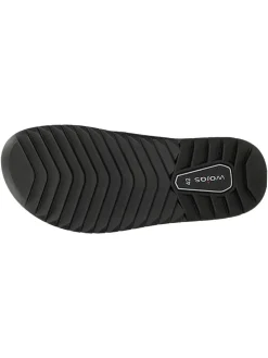 Leder-Sandalen in Schwarz