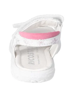 Leder-Sandalen in Weiß