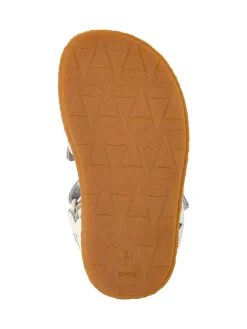 Leder-Sandalen in Weiß