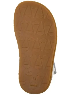 Leder-Sandalen in Weiß