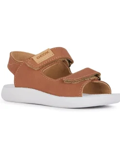 Leder-Sandalen "Lightfloppy" in Hellbraun