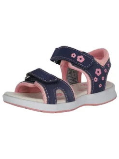 Leder-Sandalen "Lisa" in Rosa/ Dunkelblau