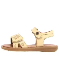 Leder-Sandalen "Paglia" in Gelb