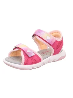Leder-Sandalen "Pebbles" in Rosa/ Pink
