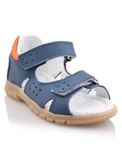 Leder-Sandalen "Sakik" in Blau
