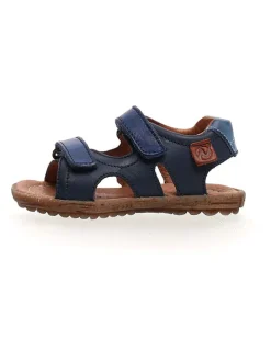 Leder-Sandalen "Sky" in Dunkelblau