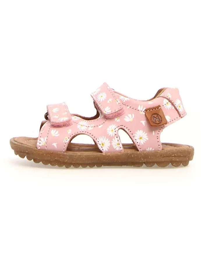 Leder-Sandalen "Sky" in Rosa/ Weiß