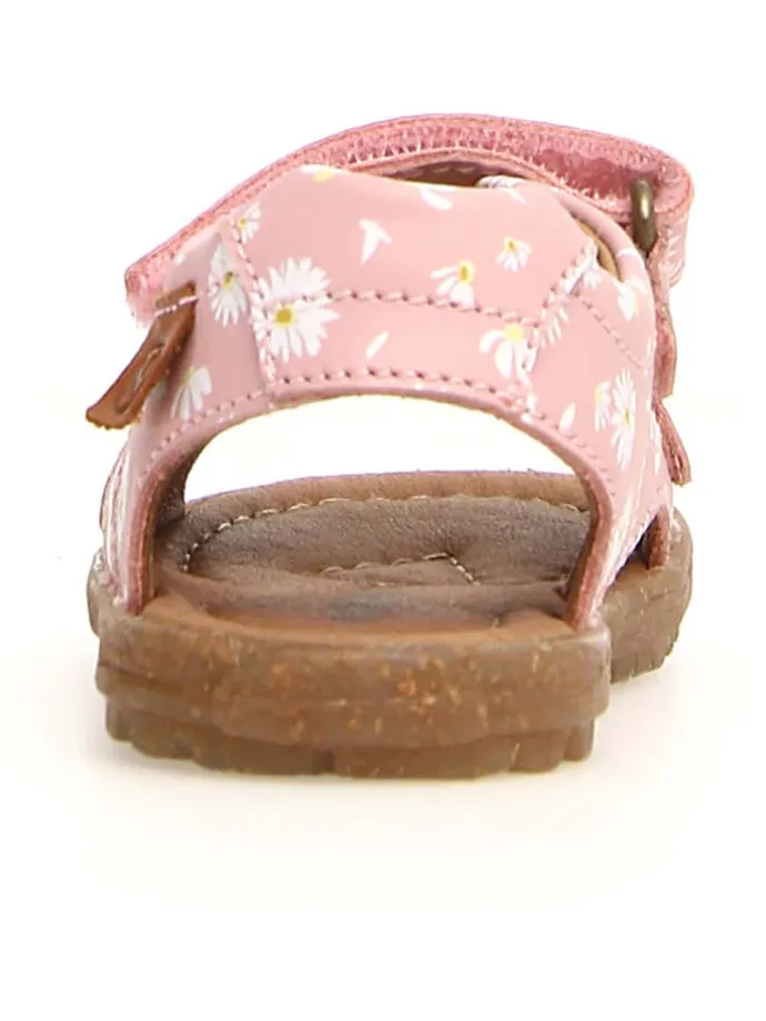 Leder-Sandalen "Sky" in Rosa/ Weiß
