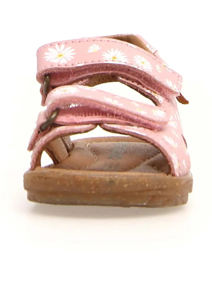 Leder-Sandalen "Sky" in Rosa/ Weiß