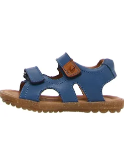 Leder-Sandalen "Skyline" in Blau