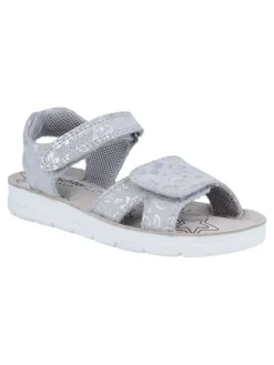 Leder-Sandalen "Sofia" in Grau