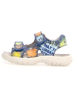 Leder-Sandalen "Sokanon" in Bunt