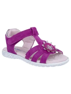 Leder-Sandalen "Sole" in Fuchsia