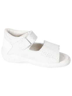 Leder-Sandalen "Taya" in Weiß