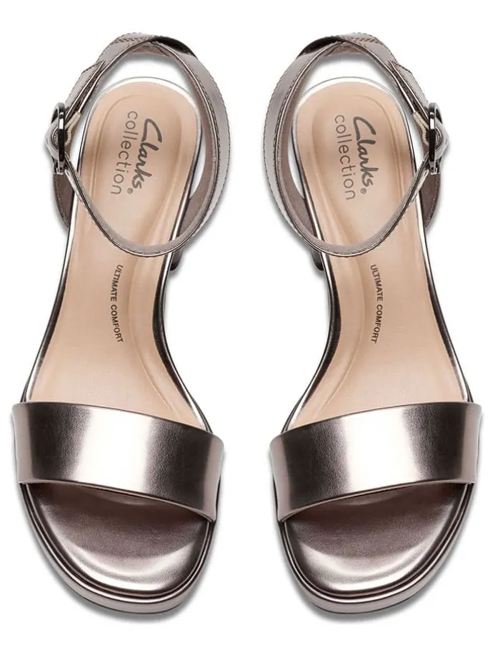 Leder-Sandaletten "Ambyrlyn Bay" in Gold