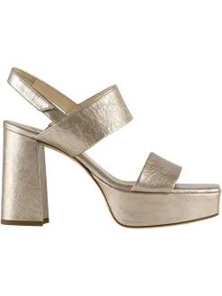 Leder-Sandaletten "Cindy" in Bronze