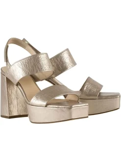 Leder-Sandaletten "Cindy" in Bronze