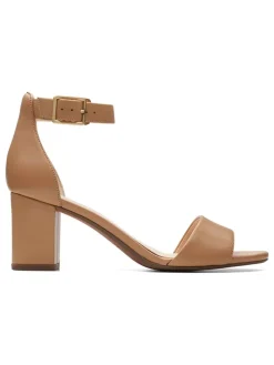 Leder-Sandaletten "Deva Mae" in Hellbraun