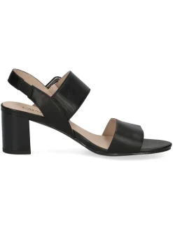 Leder-Sandaletten "Edison" in Schwarz