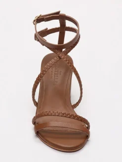 Leder-Sandaletten "Gentry" in Hellbraun