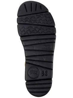 Leder-Sandaletten in Rosa/ Orange