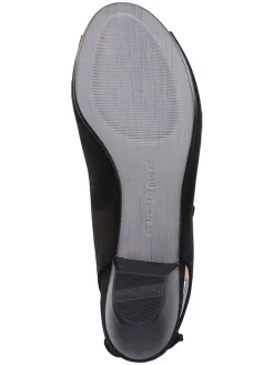 Leder-Sandaletten in Schwarz