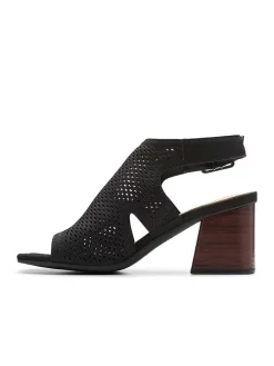 Leder-Sandaletten "Siara" in Schwarz