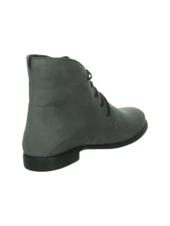 Leder-Schnprschuhe in Grau