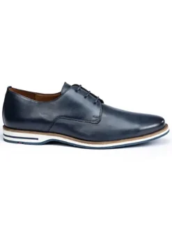 Leder-Schnürschuhe "Dakin" in Dunkelblau