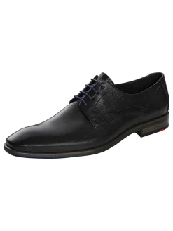Leder-Schnürschuhe "Don" in Schwarz