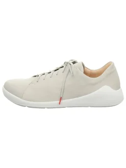 Leder-Schnürschuhe "Duene" in Hellgrau