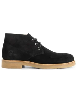 Leder-Schnürschuhe "Ferryhill" in Schwarz