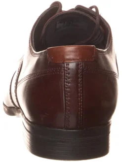 Leder-Schnürschuhe ''Gilmore Wing'' in Dunkelbraun