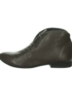 Leder-Schnürschuhe in Braun