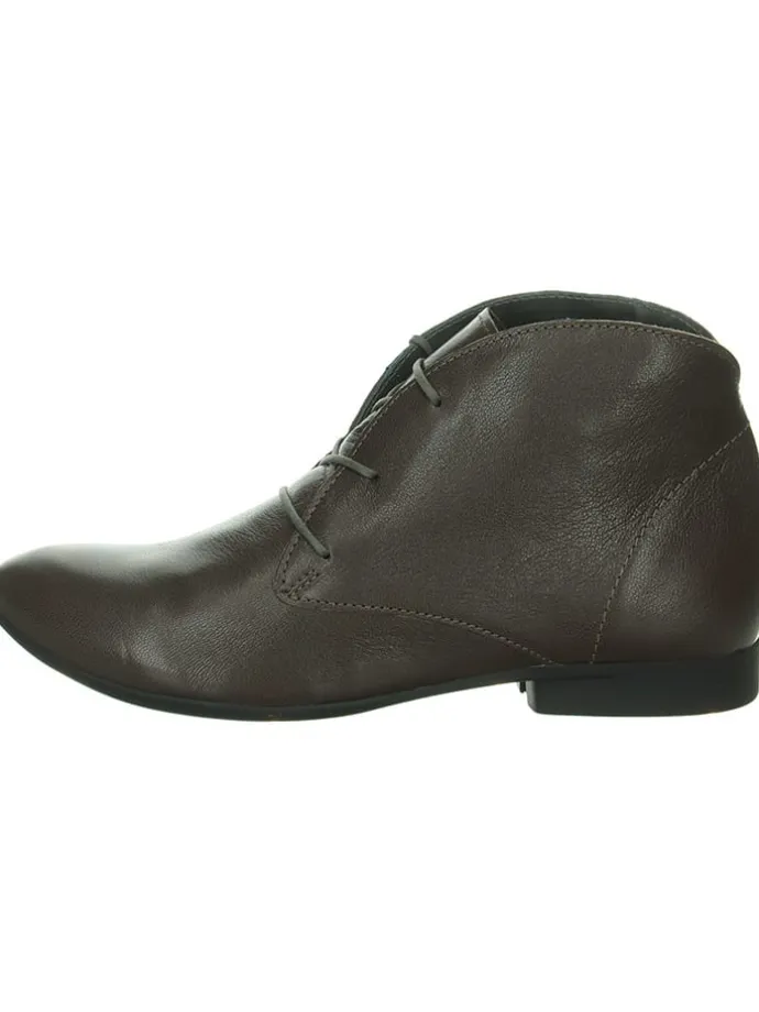 Leder-Schnürschuhe in Braun