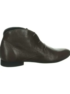 Leder-Schnürschuhe in Braun