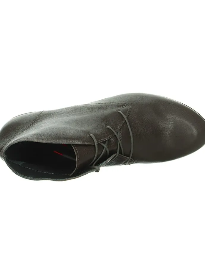 Leder-Schnürschuhe in Braun