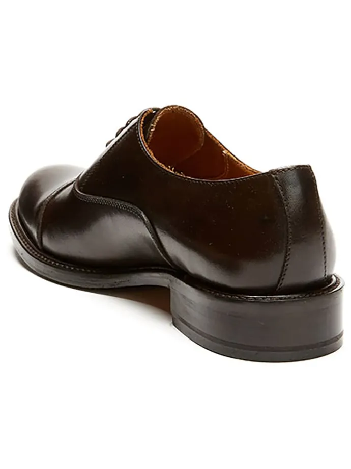 Leder-Schnürschuhe in Braun