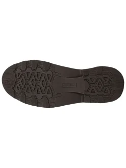 Leder-Schnürschuhe in Braun